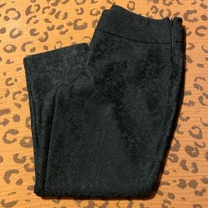 Black lace ankle pant